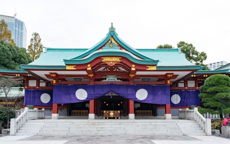 日枝神社の拝殿