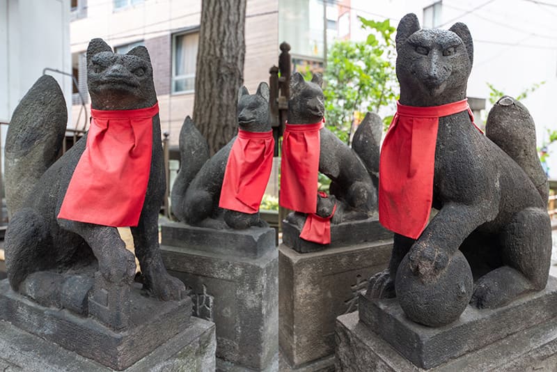 銀杏稲荷神社　狐