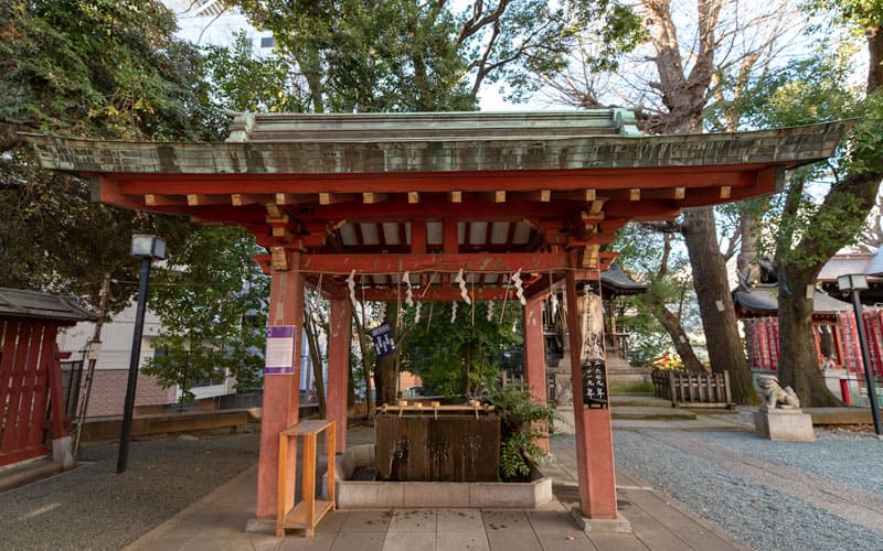 金王八幡宮の手水舎