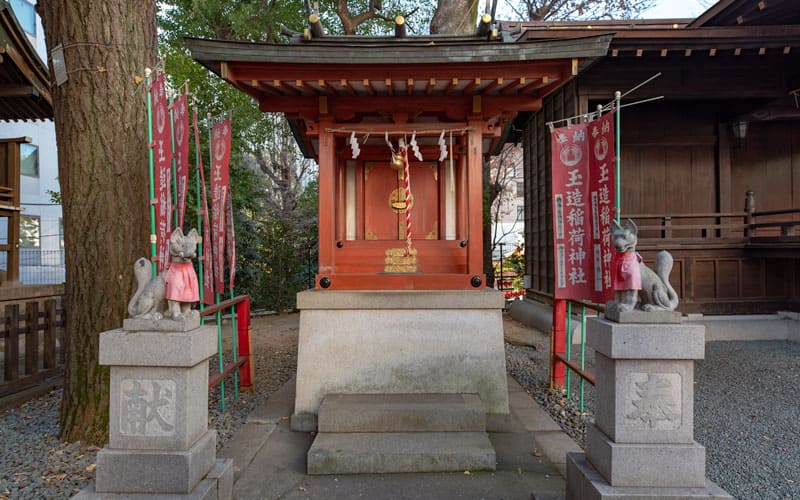 金王八幡宮の玉造稲荷神社社殿