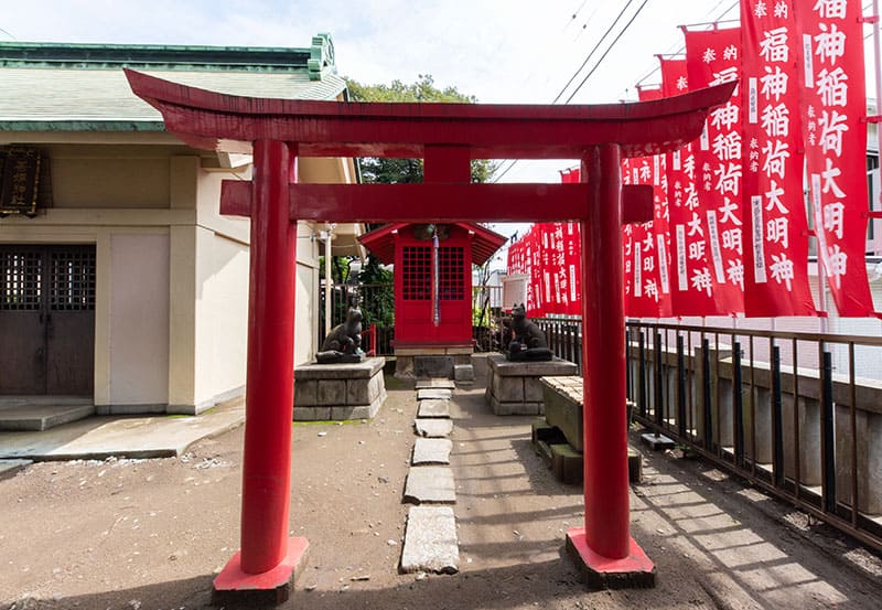 吾嬬神社 福神稲荷神社の鳥居