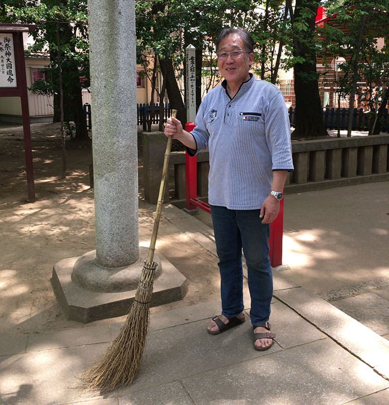 六所神社の宮司さん