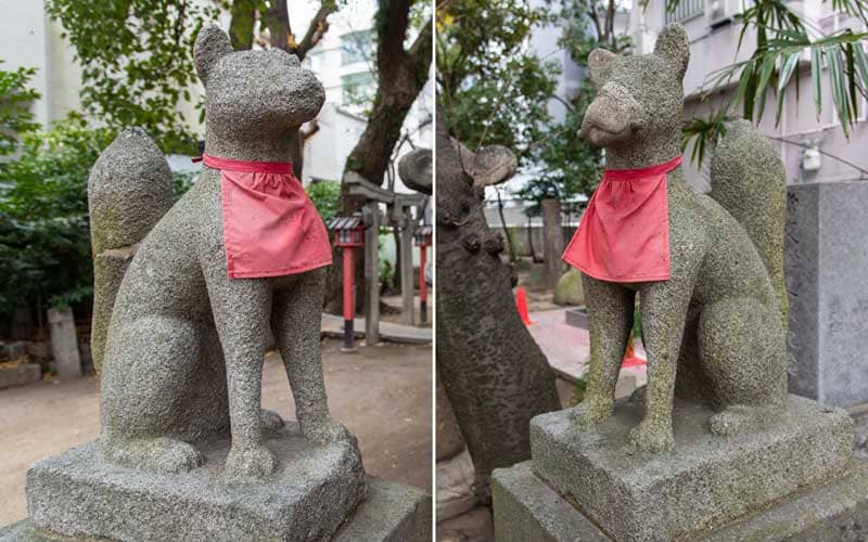 千代森神社 狐