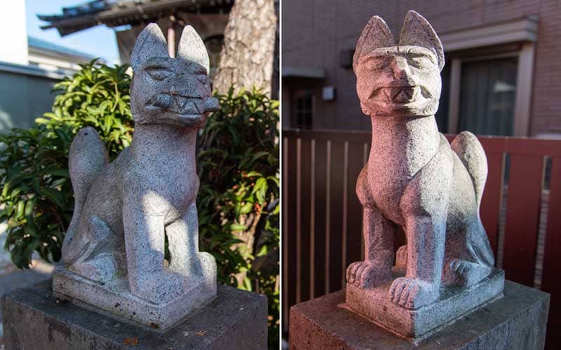 船橋東照宮 御殿稲荷神社 狐