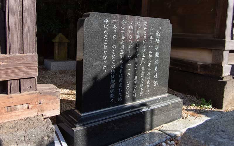 船橋東照宮 石碑