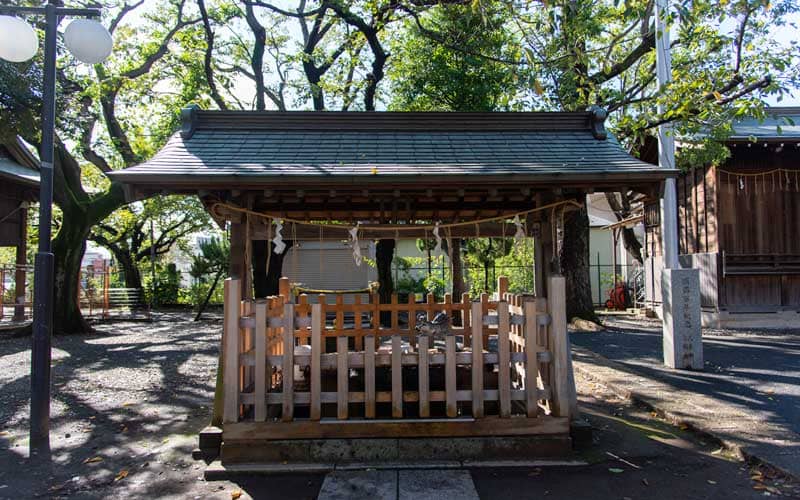 旗岡八幡神社　手水舎