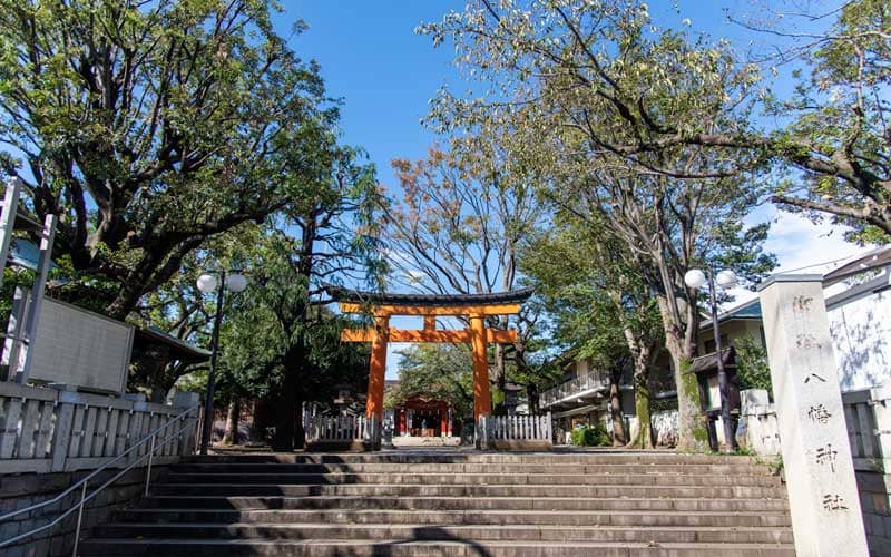 旗岡八幡神社　鳥居