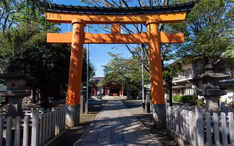 旗岡八幡神社　鳥居