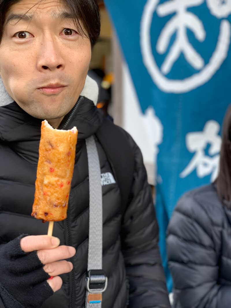 伊勢市　おかげ横丁　まる天　たこ棒