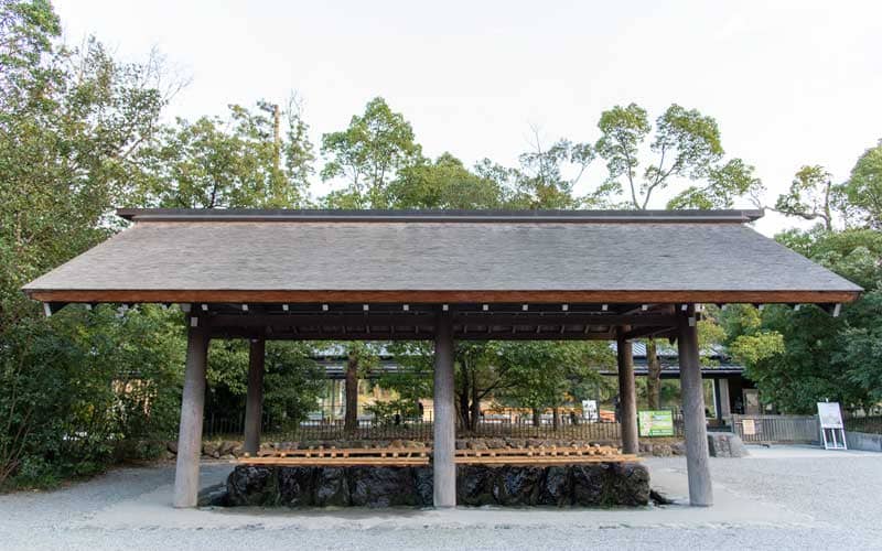 伊勢神宮 外宮の手水舎