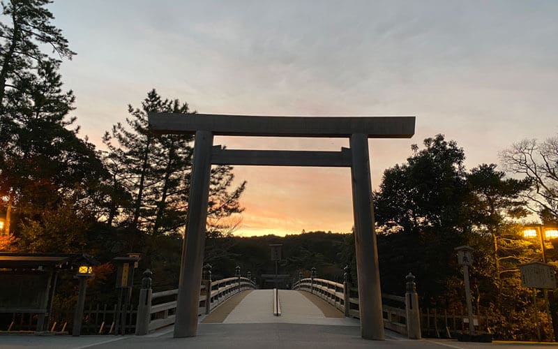 伊勢神宮 内宮 日の出