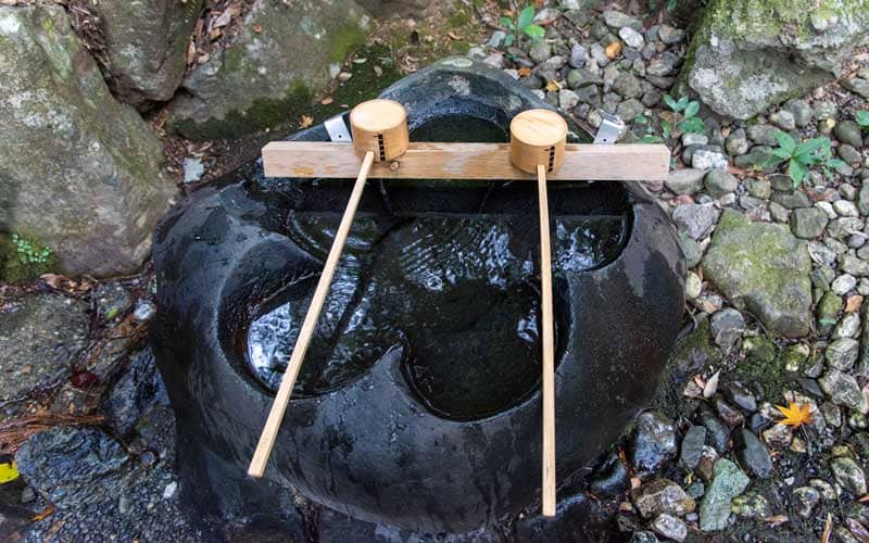 伊勢神宮内宮 子安神社 手水舎