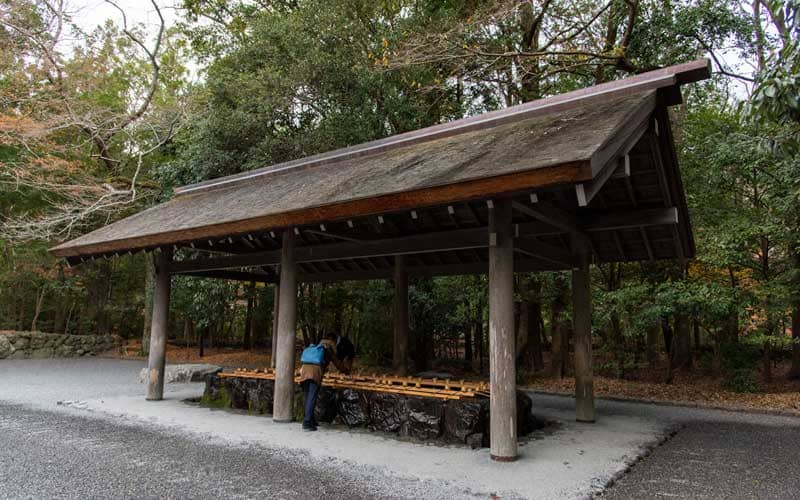 伊勢神宮内宮 手水舎