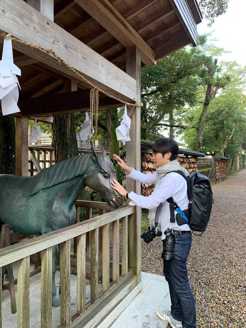 出雲大社　神馬像