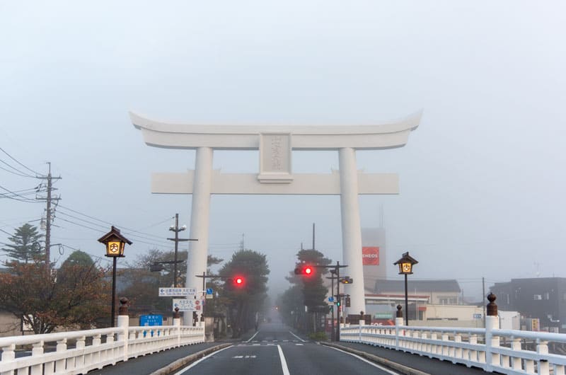 出雲大社　宇迦橋の大鳥居