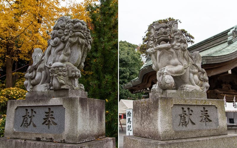 清瀬市 日枝神社 水天宮狛犬