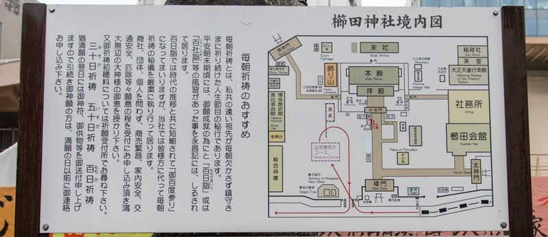 櫛田神社 境内案内図