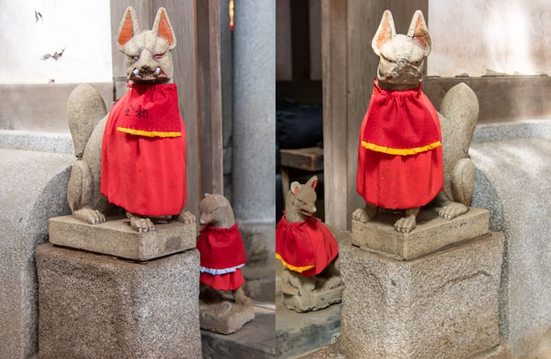 品川神社　阿那稲荷神社　きつね2