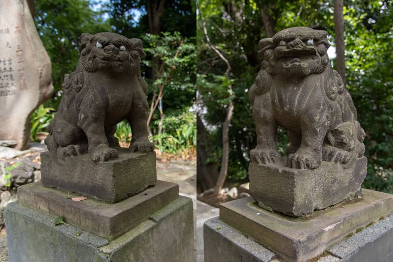 品川神社　御嶽神社狛犬
