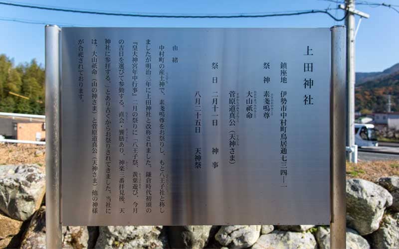 上田神社 御由緒