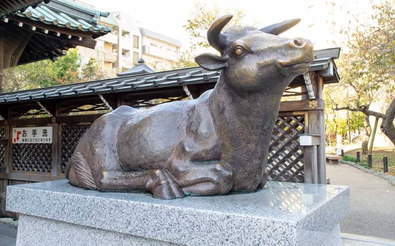 湯島天満宮　撫牛