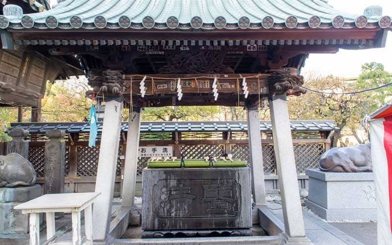 湯島天満宮　手水舎